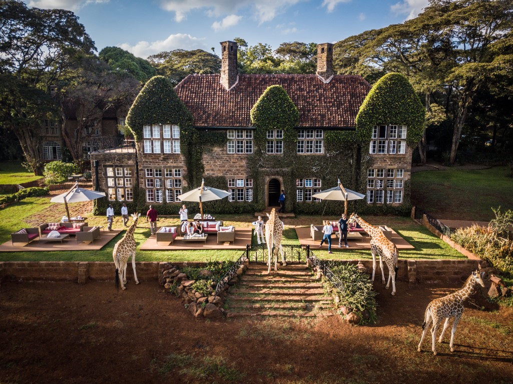 Breakfast with Giraffes at Giraffe Manor