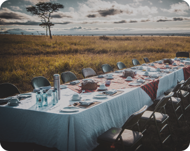 Bush Dining in Mara