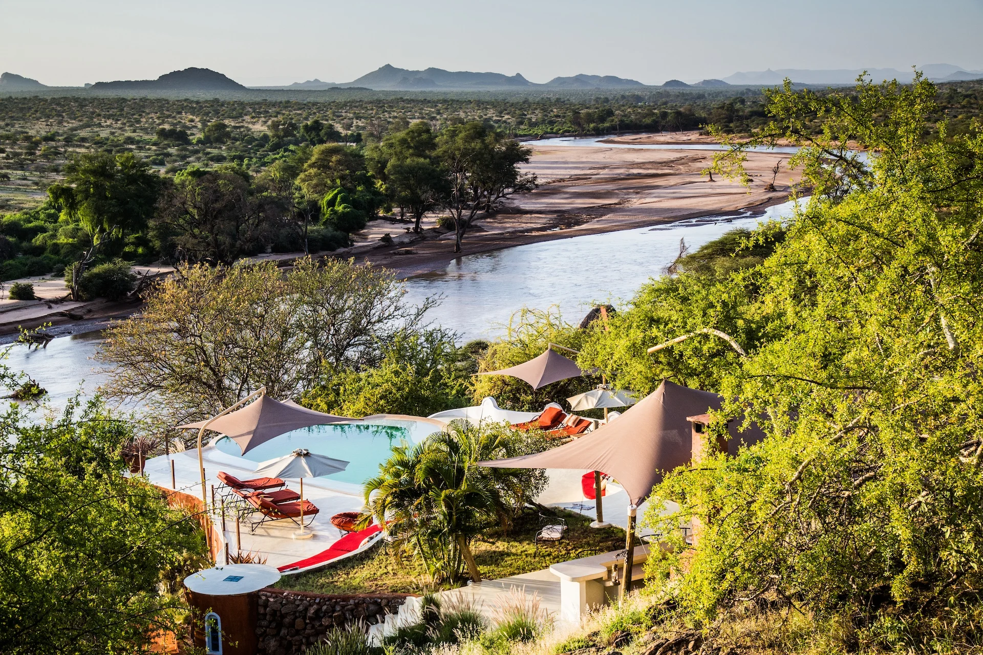 Sasaab Lodge - View of the pool